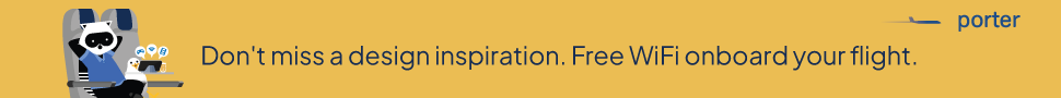 Ad: Porter Airlines: Don’t miss a design inspiration. Free WiFi onboard your flight.