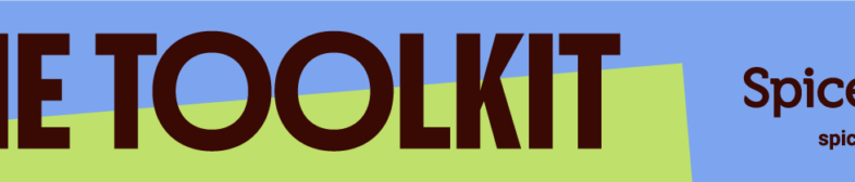 Ad for Spicers: The Toolkit. See it. Feel it. Specify it. Paper school.